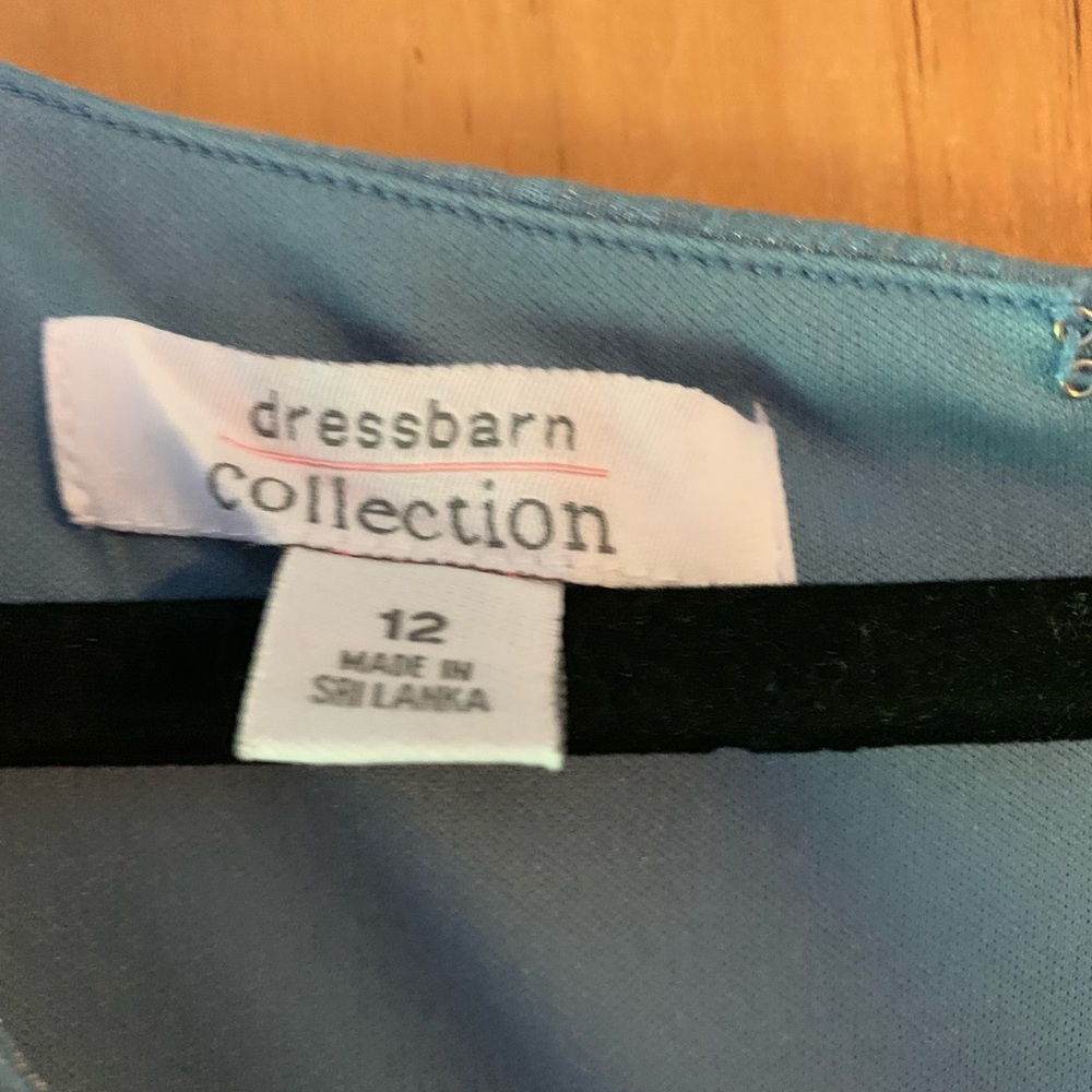 🌈dressbarn Collection Blue Ruffle Dress - Picture 5 of 7